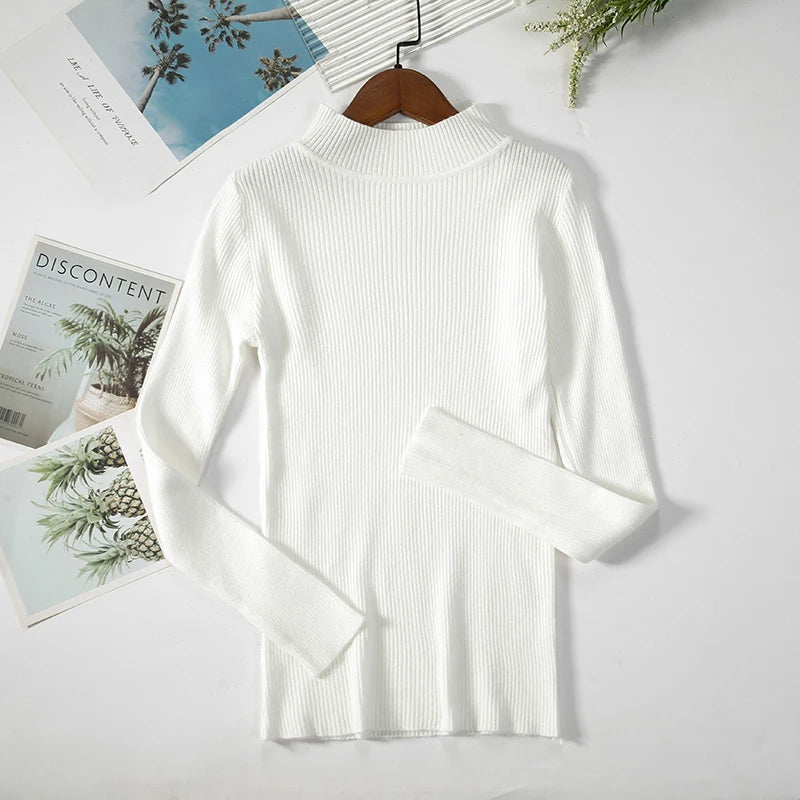 Knitted Turtleneck Sweater – Soft Cashmere Pullover for Women - Mrmora