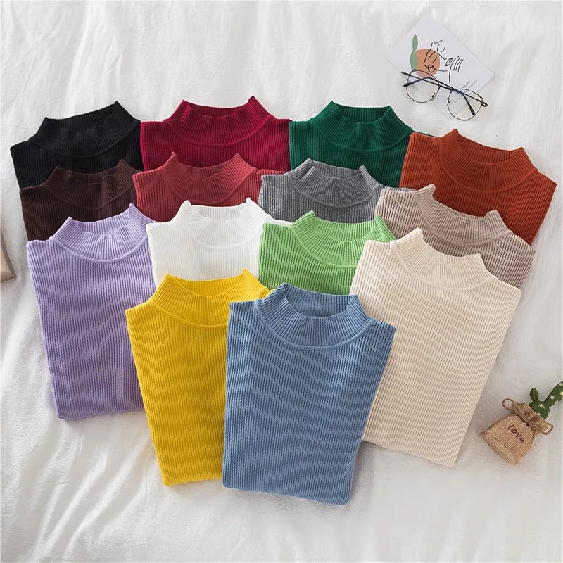 Knitted Turtleneck Sweater – Soft Cashmere Pullover for Women - Mrmora