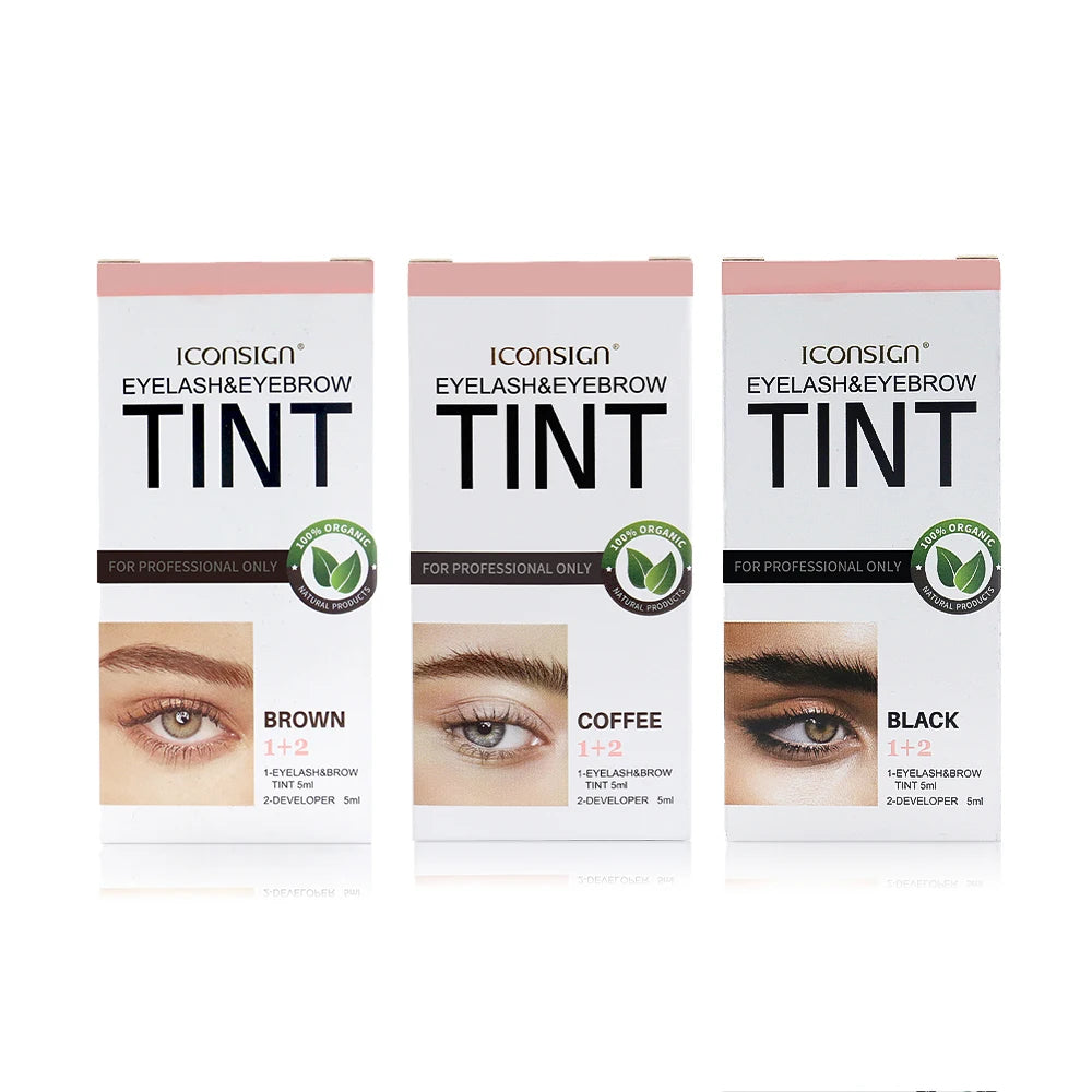 ICONSIGN Eyelash & Eyebrow Tint Kit – Long-Lasting Professional Brow & Lash Dye - Mrmora