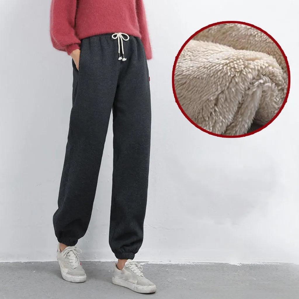 Winter Warm Fleece Leggings – Plus-Size Thick Casual Pants for Women - Mrmora