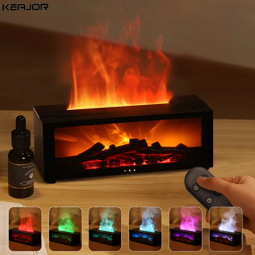 Flame Aroma Humidifier – Relaxing Scent & Moisture