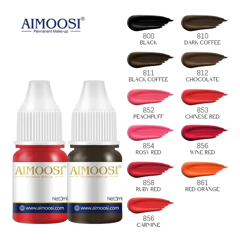 AIMOOSI 3ml Lip & Eyebrow Permanent Makeup Pigments - Mrmora