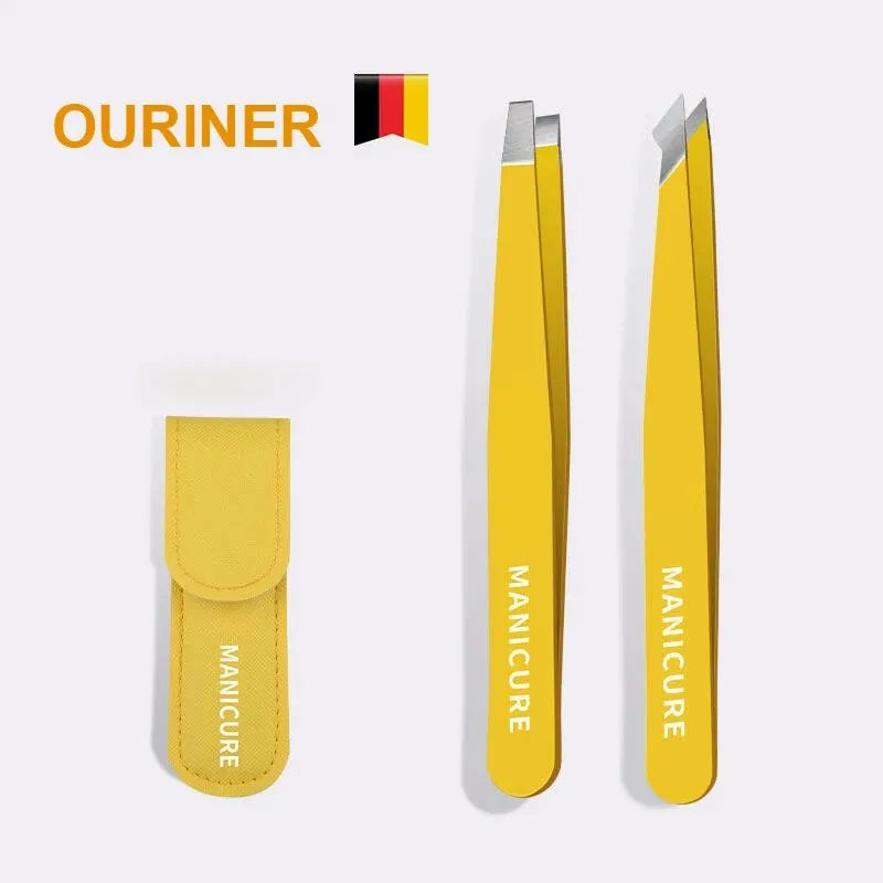 Colorful Stainless Steel Eyebrow Tweezers - Mrmora