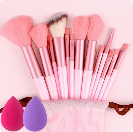 13 PCS Makeup Brushes Set - Soft & Durable Cosmetic Tools - Mrmora