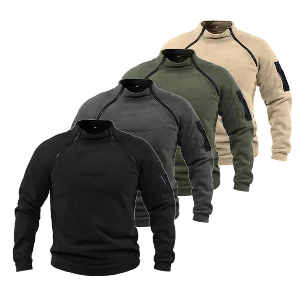 Men’s Tactical Fleece Jacket – Windproof Thermal Outdoor Coat - Mrmora