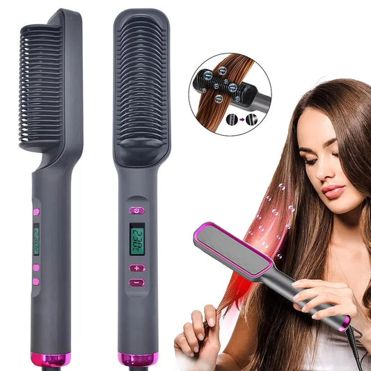 Electric Hot Comb Straightener Brush - Mrmora