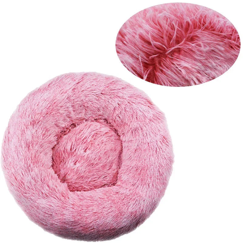 Soft Round Pet Bed for Cats & Dogs - Mrmora