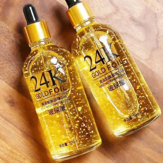 24K Gold Hyaluronic Acid Face Serum – Anti-Aging, Moisturizing & Skin Whitening - Mrmora