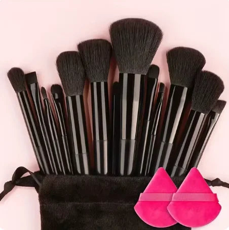 13 PCS Makeup Brushes Set - Soft & Durable Cosmetic Tools - Mrmora