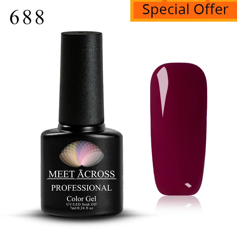 MEET ACROSS 5ml Pink Dried Flower Gel – Natural Fairy Nail Art UV LED Soak-Off Gel Polish - Mrmora