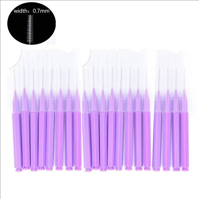 20 Pcs Disposable Eyebrow & Lash Brushes - Mrmora