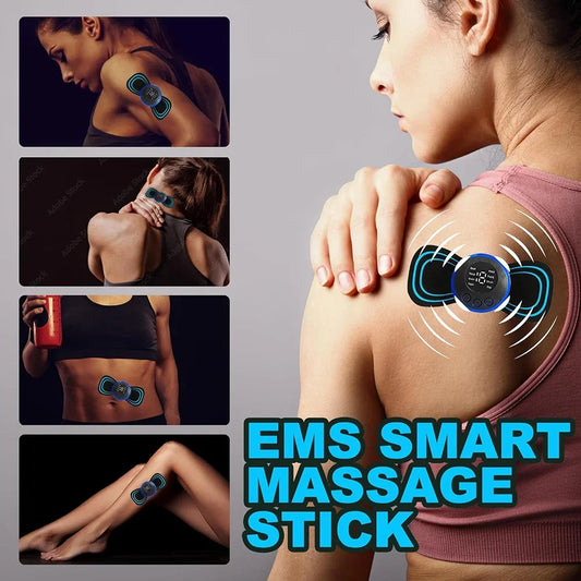 Electric EMS Mini Neck & Back Massager Gel Pad - Mrmora