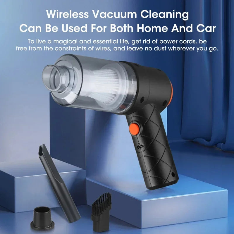 Wireless Car Vacuum Cleaner – Cordless, Strong Suction - Mrmora