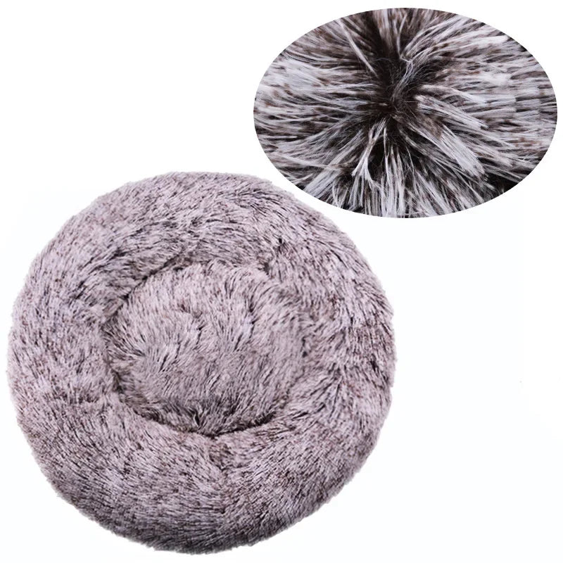 Soft Round Pet Bed for Cats & Dogs - Mrmora