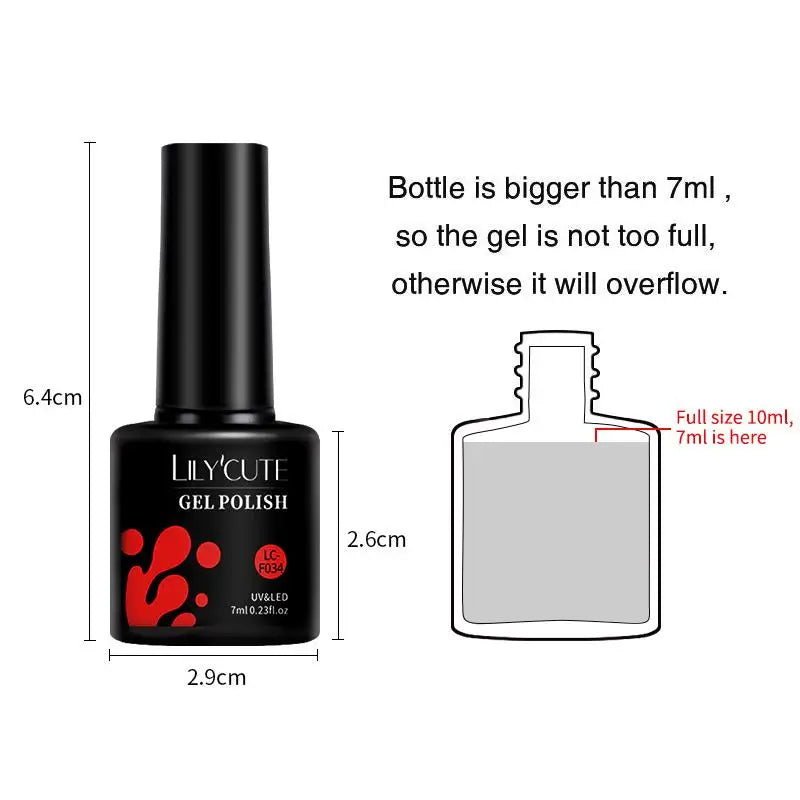 LILYCUTE Gel Nail Polish 7ml - Mrmora