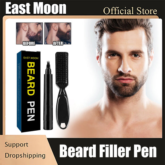 Beard Filler Waterproof Pen Kit – Dark Black Beard Enhancer - Mrmora