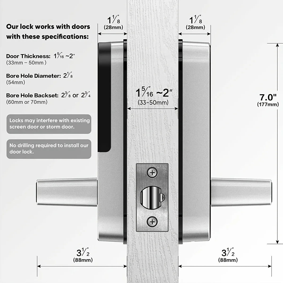 Smart Fingerprint Door Lock – Keyless, WiFi, IP67 Waterproof - Mrmora