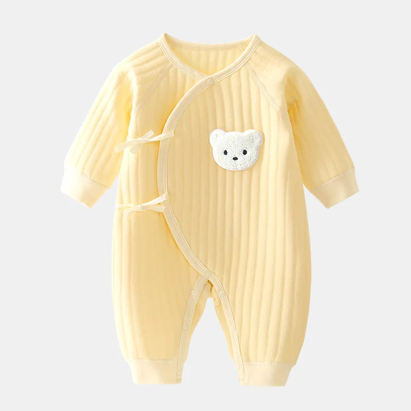 Newborn Winter Bodysuit for Boys & Girls – Soft Cotton Onesie 0-6M - Mrmora