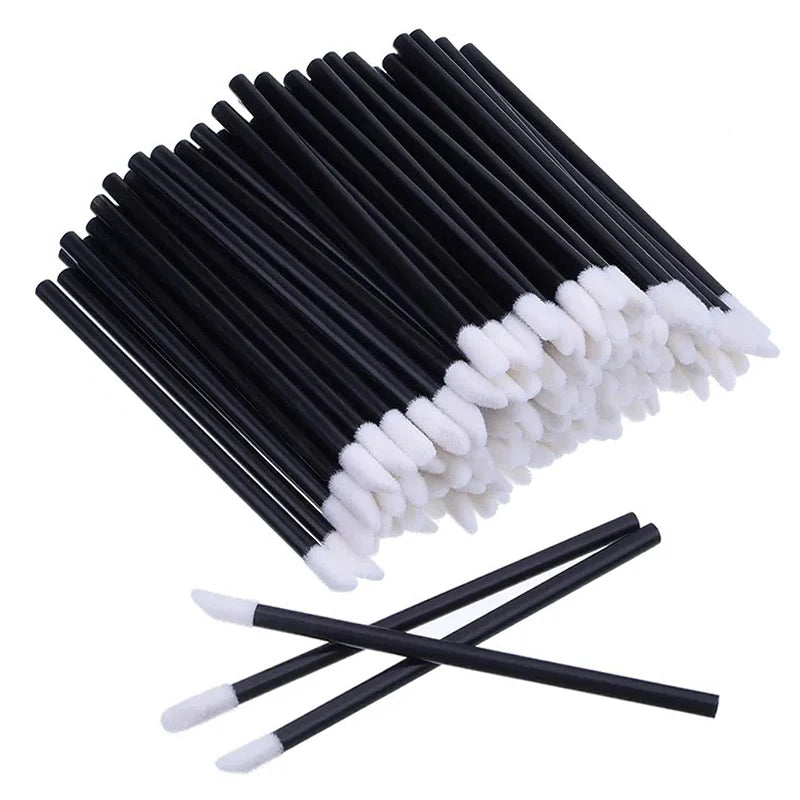 50 Pcs Disposable Lip Gloss Applicator Wands – Portable Beauty Tools - Mrmora