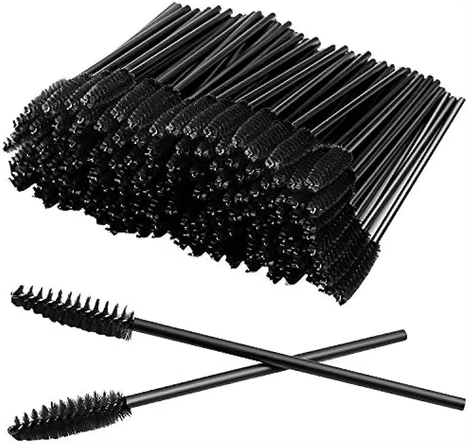 50/100Pcs Disposable Eyebrow & Eyelash Brushes – Mascara Applicators - Mrmora