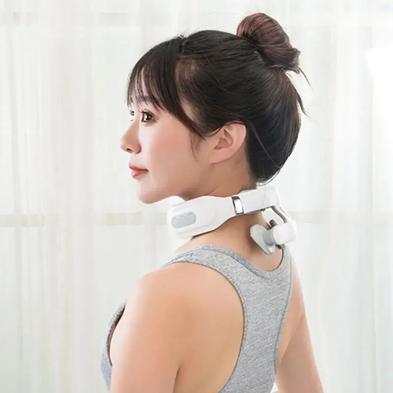 Smart Neck Massager with Adjustable Strength & USB Charging - Mrmora