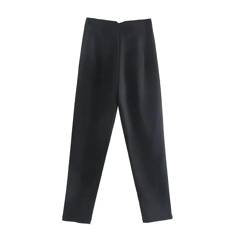 High-Waisted Formal Pencil Trousers – Office Wear for Women - Mrmora