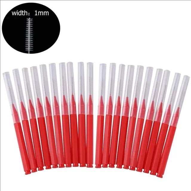 20 Pcs Disposable Eyebrow & Lash Brushes - Mrmora