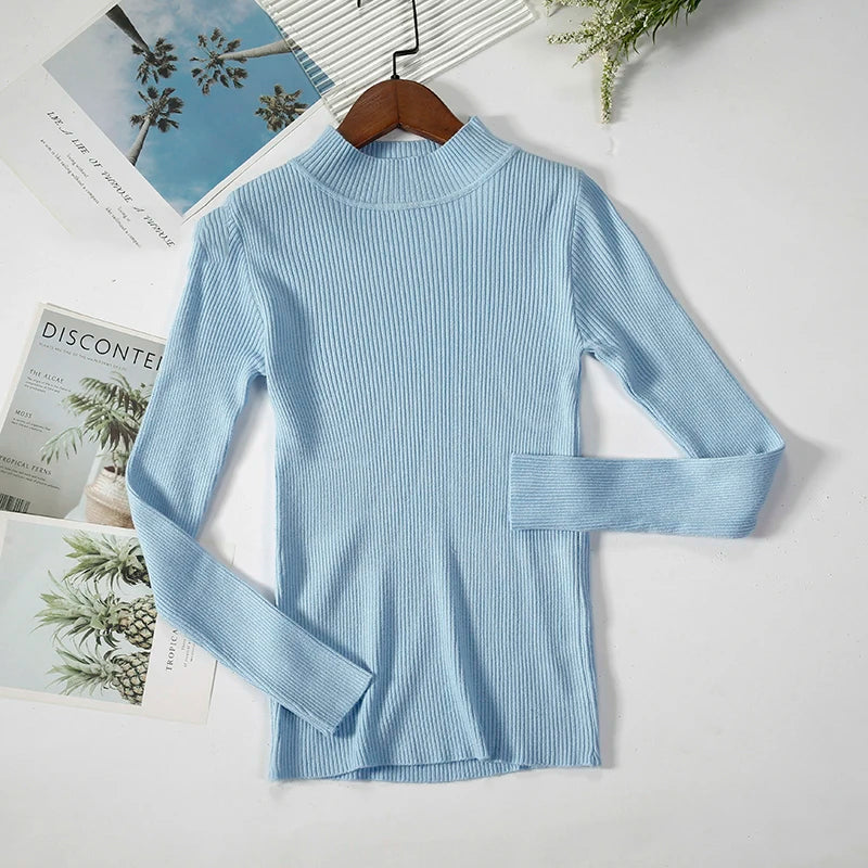 Knitted Turtleneck Sweater – Soft Cashmere Pullover for Women - Mrmora