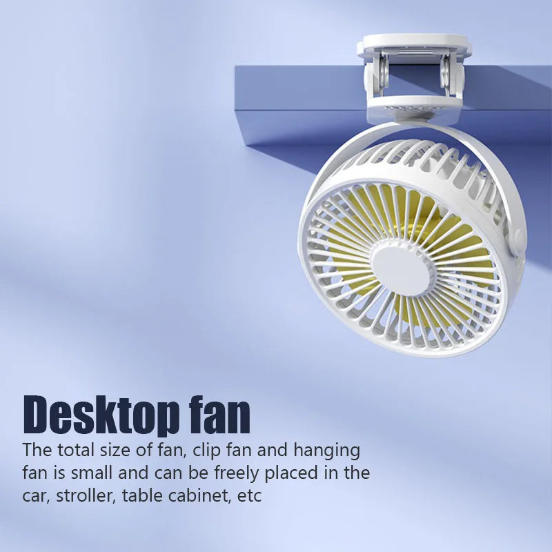 Portable Mini USB Clip Fan – Quiet & Compact Cooling Solution - Mrmora