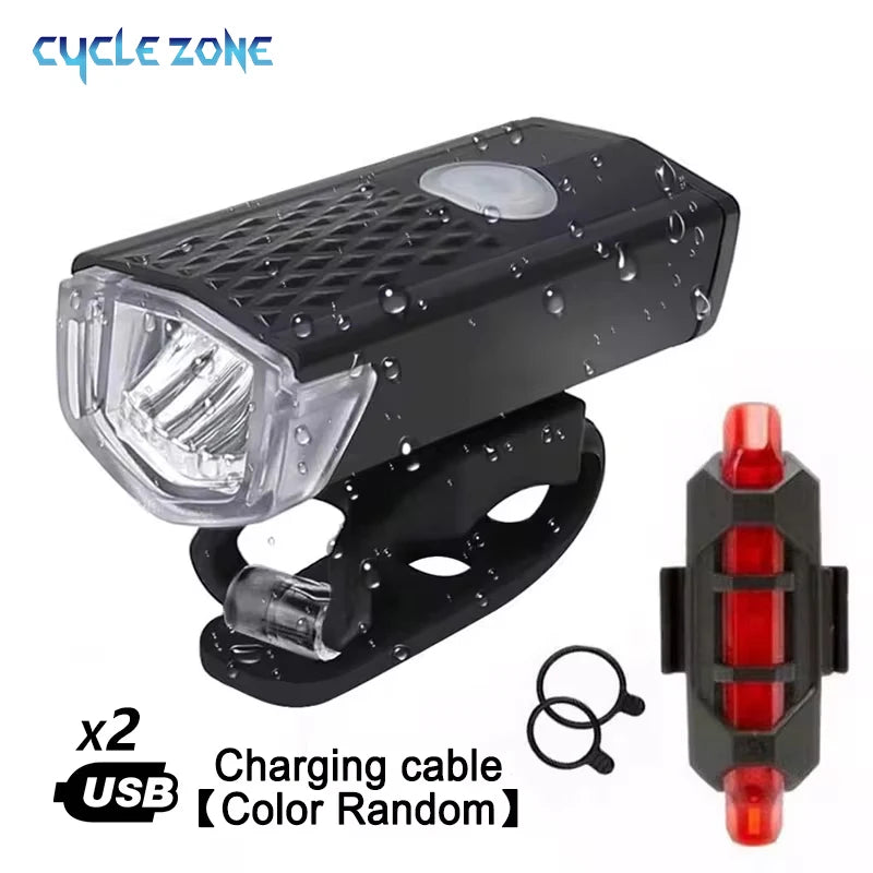 USB Rechargeable Bike Light Set - Mrmora