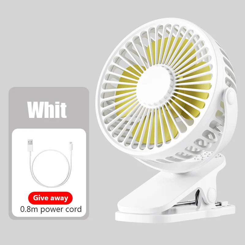 Portable Mini USB Clip Fan – Quiet & Compact Cooling Solution - Mrmora