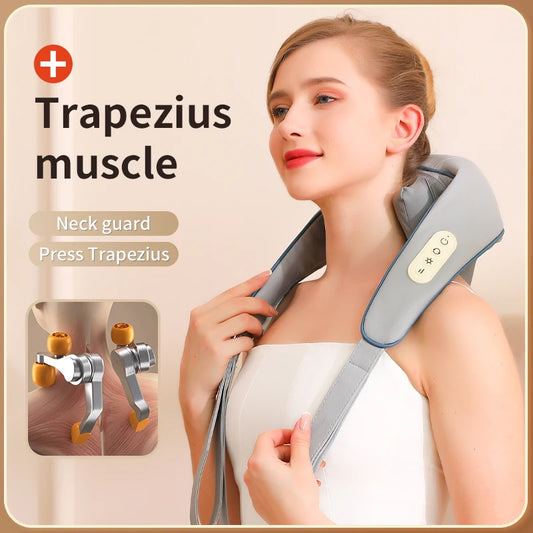 Rechargeable Wireless Neck & Shoulder Massager - Mrmora