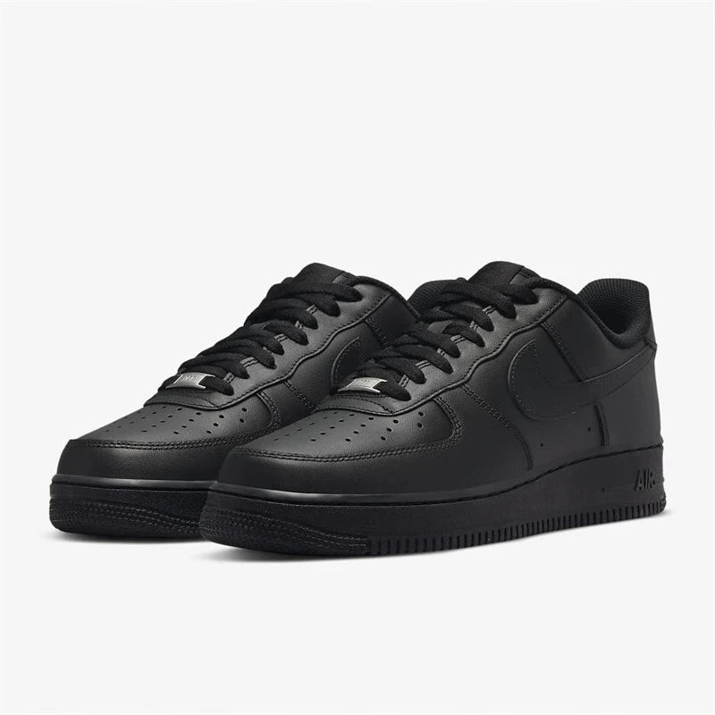 Nike Air Force 1 – Unisex Black & White Casual Sneakers for Skateboarding and Outdoor Sports - Mrmora