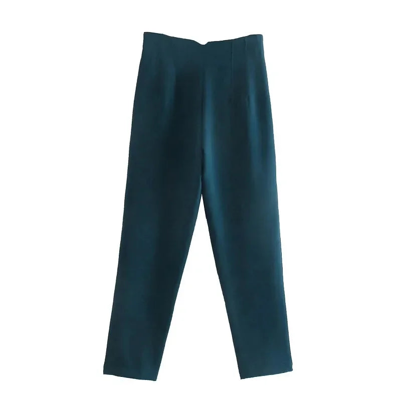 High-Waisted Formal Pencil Trousers – Office Wear for Women - Mrmora