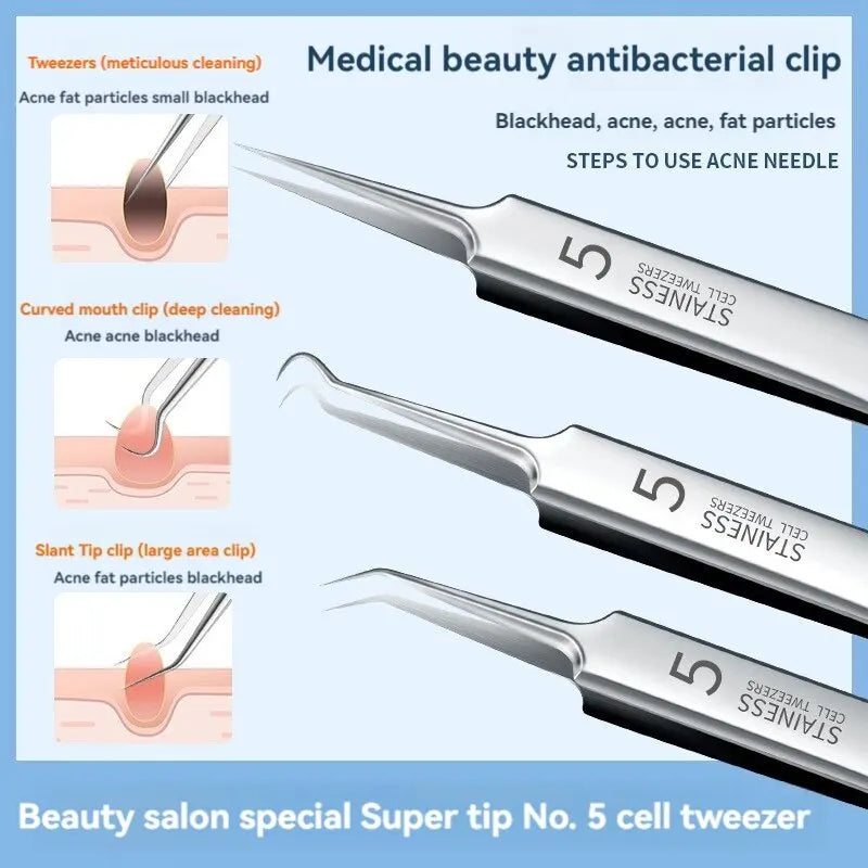 Stainless Steel Acne & Blackhead Removal Tool Set - Mrmora