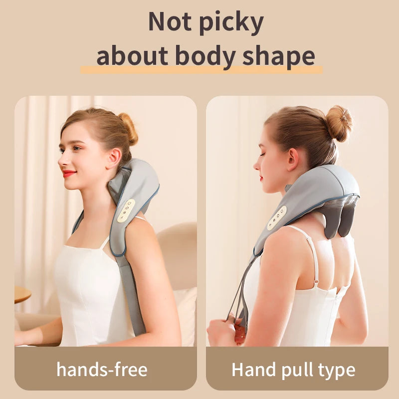 Rechargeable Wireless Neck & Shoulder Massager - Mrmora