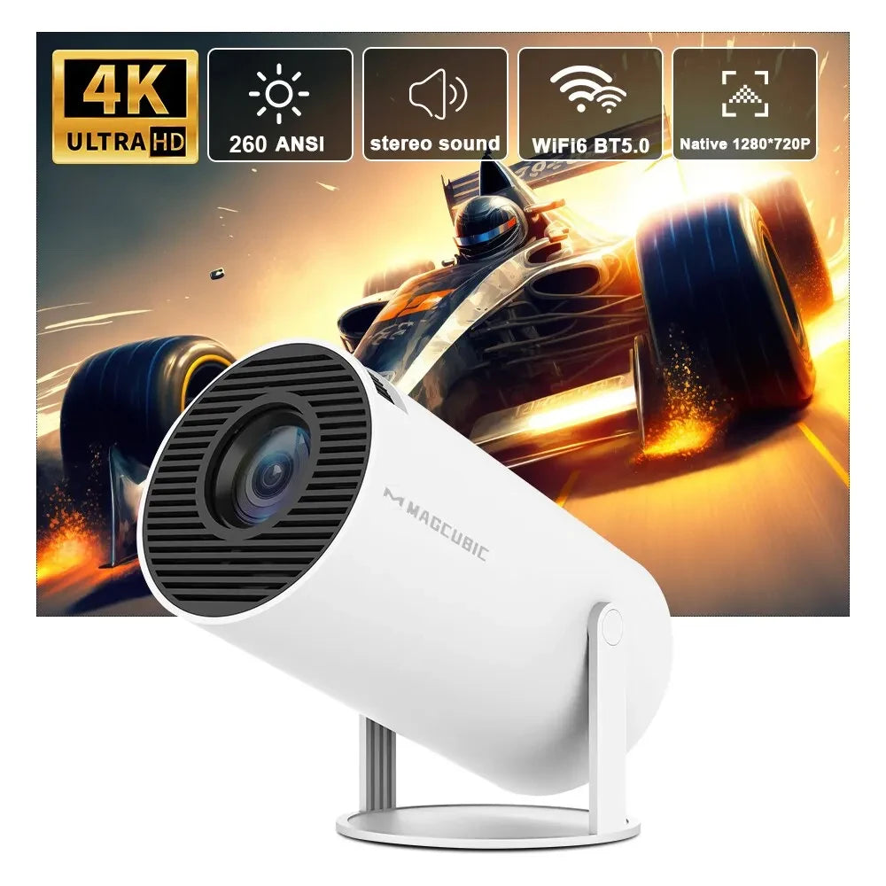 Magcubic 4K Projector HY300 Pro – Android 11, Dual WiFi6, Home & Outdoor Cinema