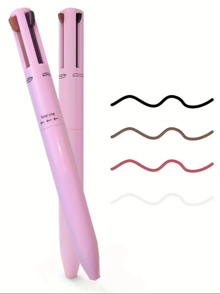 4-in-1 Multi-Functional Pencil Set – Lip Liner, Eyeliner & Eyebrow Pencil - Mrmora