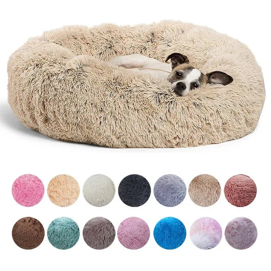 Soft Round Pet Bed for Cats & Dogs - Mrmora