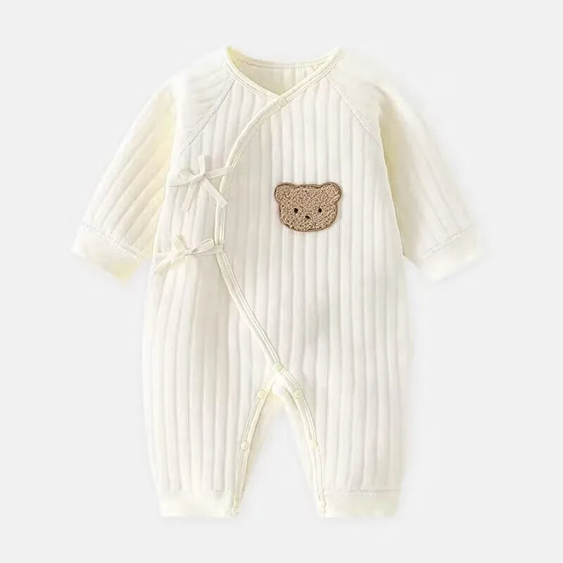 Newborn Winter Bodysuit for Boys & Girls – Soft Cotton Onesie 0-6M - Mrmora