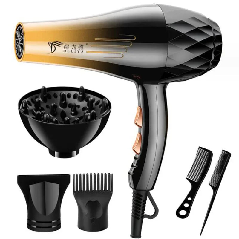 Negative Ion Hair Dryer with 3-Speed Settings & Cold Air Function – Moisturizing & Low Noise - Mrmora