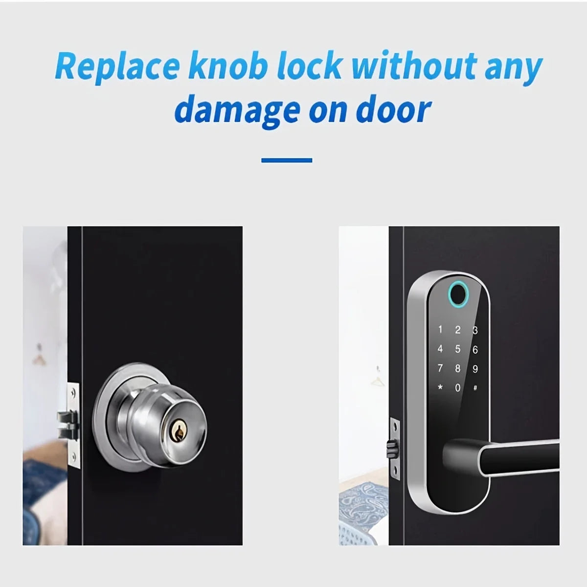 Smart Fingerprint Door Lock – Keyless, WiFi, IP67 Waterproof - Mrmora