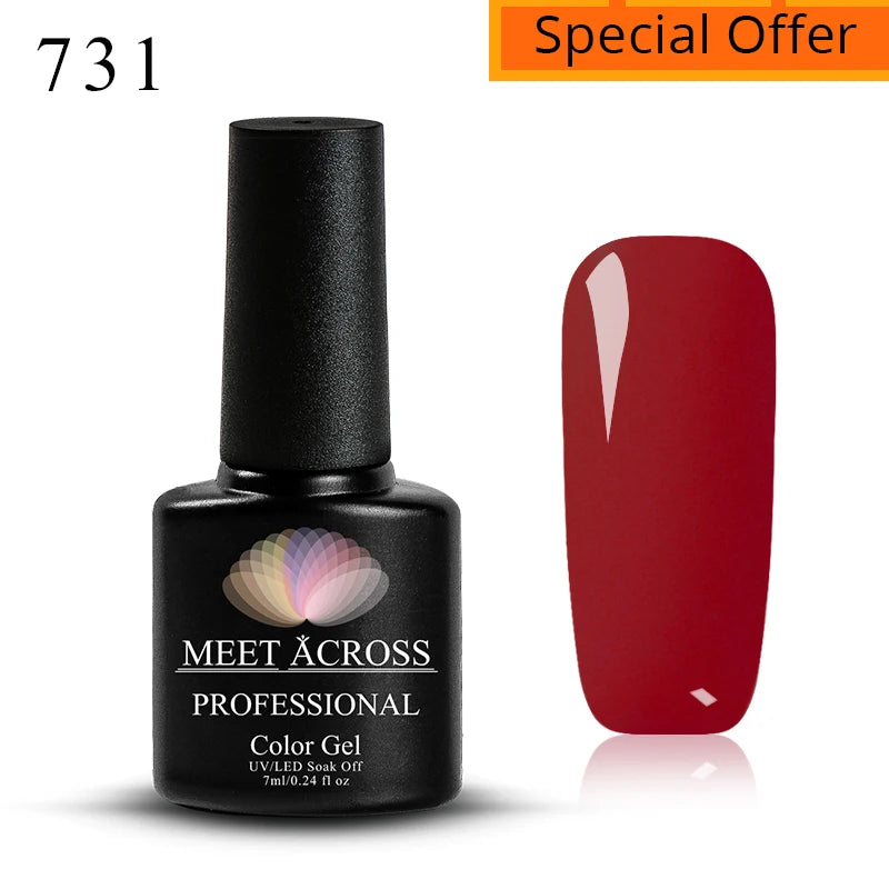 MEET ACROSS 5ml Pink Dried Flower Gel – Natural Fairy Nail Art UV LED Soak-Off Gel Polish - Mrmora