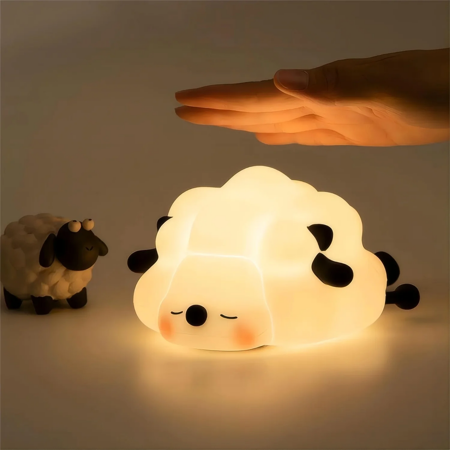 Adorable LED Silicone Night Light – Panda, Sheep, Rabbit Design