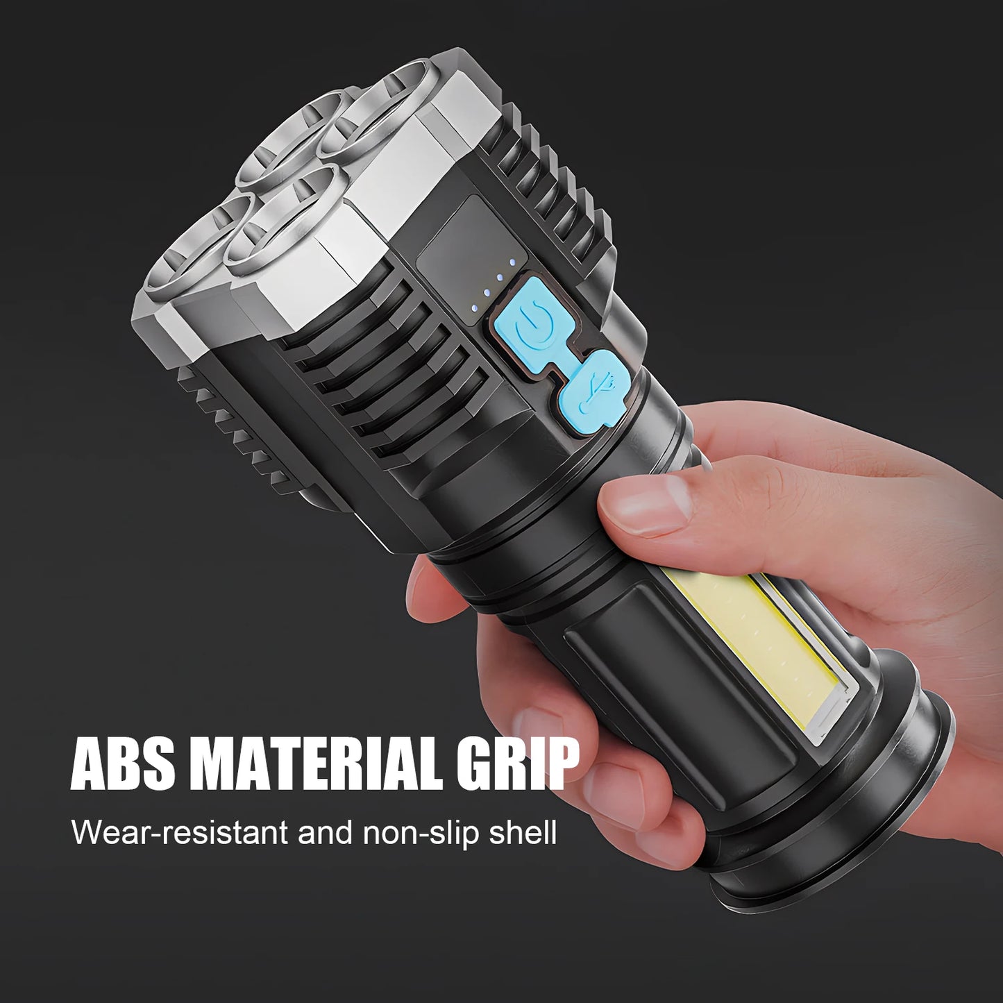 High-Power Rechargeable Flashlight – Personal Self-Defense Tool - Mrmora