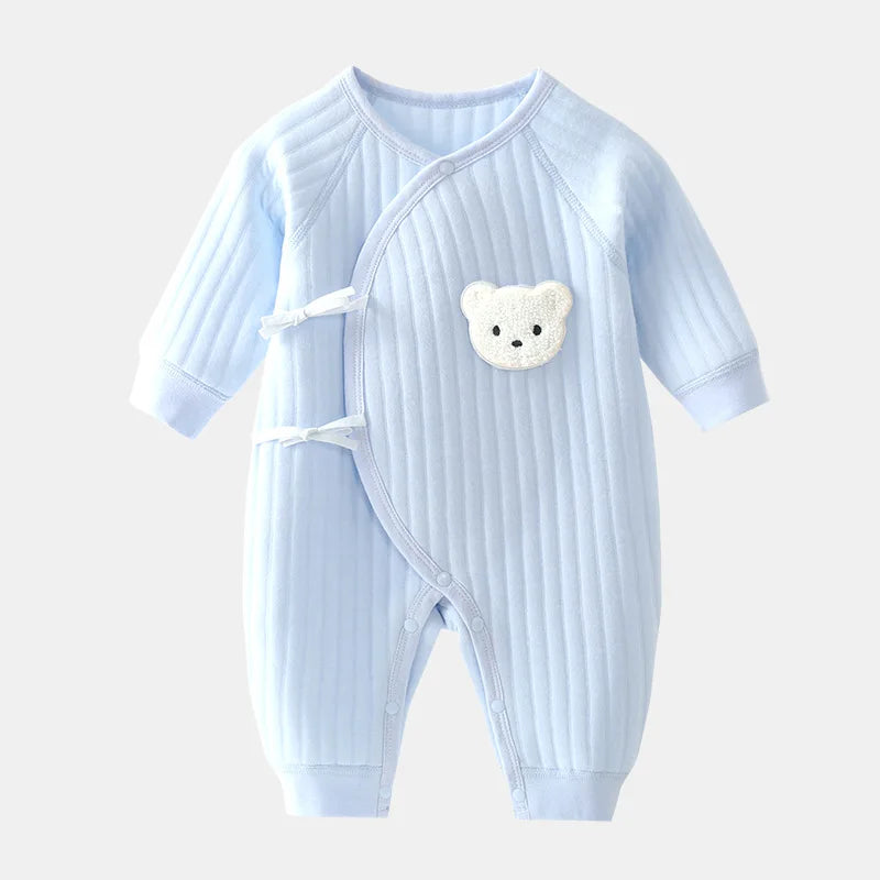 Newborn Winter Bodysuit for Boys & Girls – Soft Cotton Onesie 0-6M - Mrmora