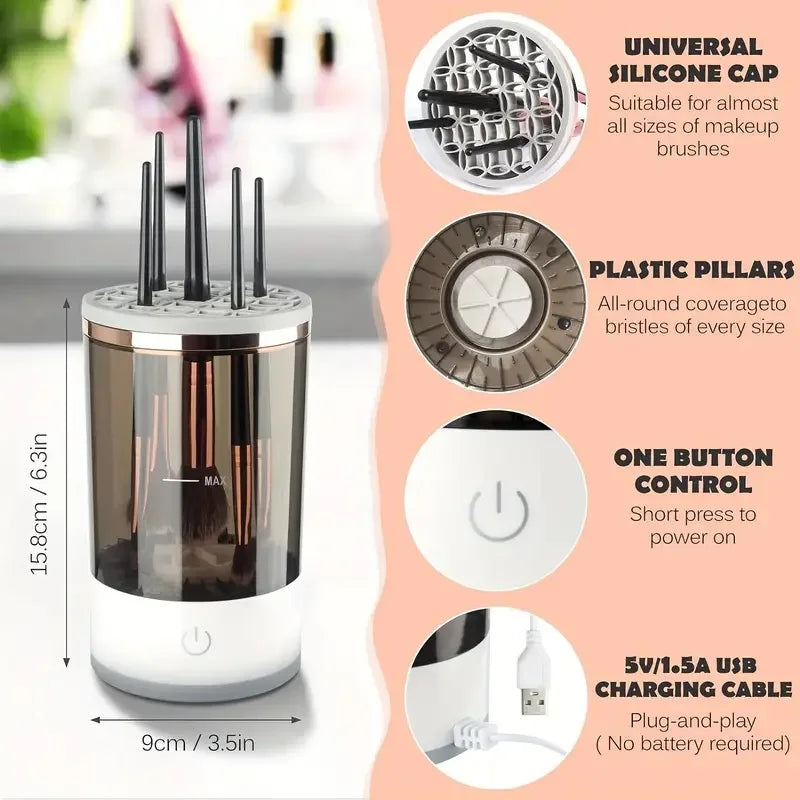 Portable USB Electric Makeup Brush Cleaner - Mrmora