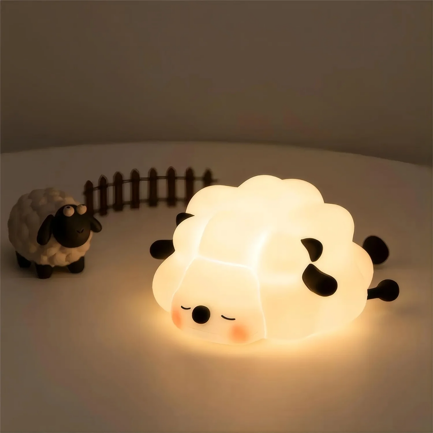 Adorable LED Silicone Night Light – Panda, Sheep, Rabbit Design