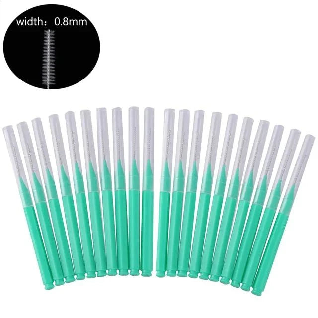 20 Pcs Disposable Eyebrow & Lash Brushes - Mrmora