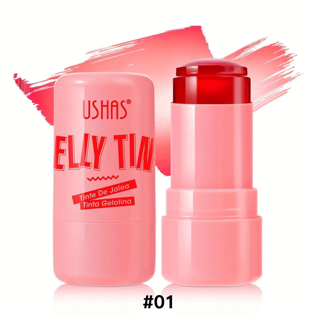 4-Color 3-in-1 Jelly Blush Stick – Blush, Lip Balm & Eyeshadow - Mrmora